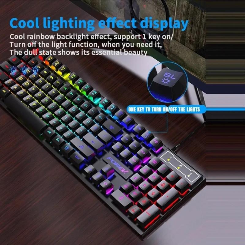 104 key Backlit Mechanical Keyboard Wired Gaming Keyboard waterproof L