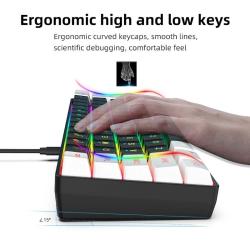USB Wired Gaming Keyboard 61 Keys Compact Mini Office Keyboard for PC 