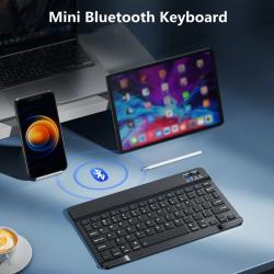Bluetooth Wireless Keyboard Mini Keyboard For MacBook iPad 2.4G Rechar
