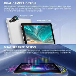 C10 Tablet 10.1 Inch Android 14 Phablet 8 GB RAM 32 GB ROM 1 TB TF Wid