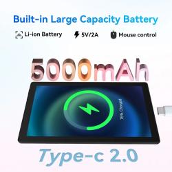 C10 Tablet 10.1 Inch Android 14 Phablet 8 GB RAM 32 GB ROM 1 TB TF Wid
