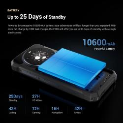 FOSSIBOT F109 Rugged Phone 10600mAh 6.745"HD+Smartphone Android 14 24G
