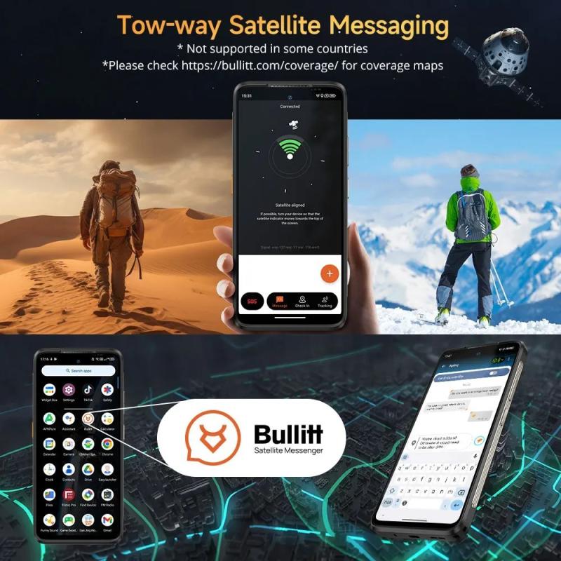 Ulefone Armor 23 Ultra 5G Rugged Phone Satellite Message 120W Smartpho