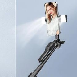 Cell Phone Selfie Stick Tripod Portable Travel Tripod Stand Adjustable