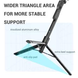 Cell Phone Selfie Stick Tripod Portable Travel Tripod Stand Adjustable