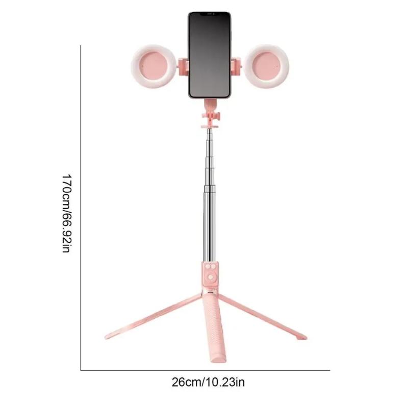 6 In 1 Selfie Stick Tripod Portable 67Inch Height Tripod Stick With Wi