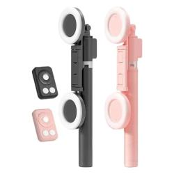 6 In 1 Selfie Stick Tripod Portable 67Inch Height Tripod Stick With Wi
