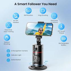 W&O P02 Auto Tracking Mobile Phone Gimbal Stabilizer Handheld Selfie S