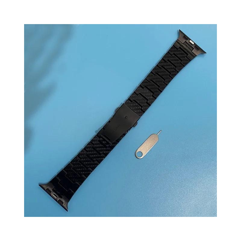 Carbon Fiber Strap For Apple Watch Band 45mm 44mm 49mm 42mm 41mm 40mm 