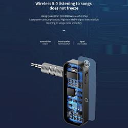 Bluetooth-compatible 5.0 Audio Adapter 2 In 1 Wireless Receiver Transm