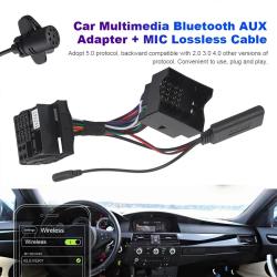 Car Radio Device Bluetooth 5.0 Audio Adapter Handsfree Stereo AUX Cabl