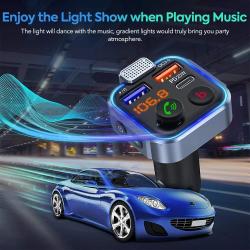 Bluetooth Adapter for Car, Wireless FM Radio Transmitter, Handsfree Ca