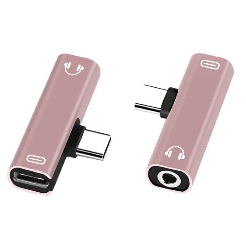 Type C USB C to 3.5mm Aux Audio Cable Earphone External Microphone Aud