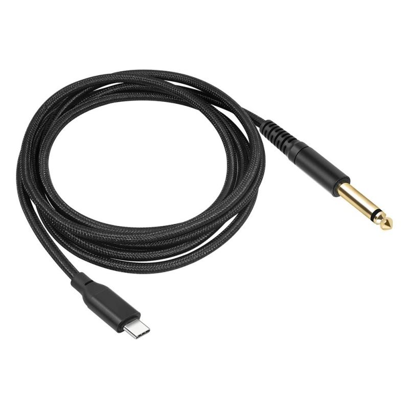 1/2/3M USB C To 6.35mm 1/4 TS Audio Stereo Cable Type C To 6.35mm Aux 