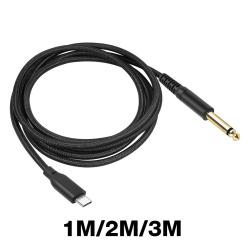 1/2/3M USB C To 6.35mm 1/4 TS Audio Stereo Cable Type C To 6.35mm Aux 
