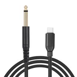 1/2/3M USB C To 6.35mm 1/4 TS Audio Stereo Cable Type C To 6.35mm Aux 