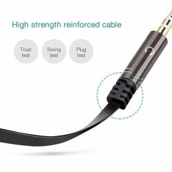 1PC 3.5mm Audio Splitter Cable 1male 2female Microphone Headphone Y Sp