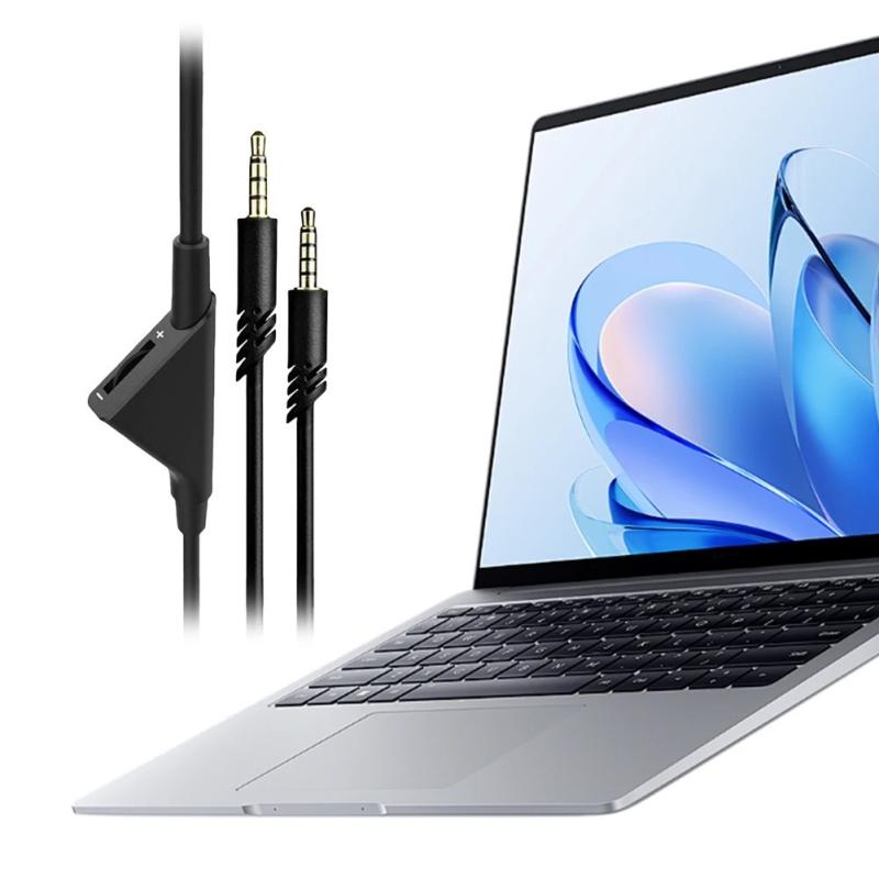 2.0M/6.5 Feet Aux Wire with 3.5mm Jack Audio Cable for PC PS4 Etc Head