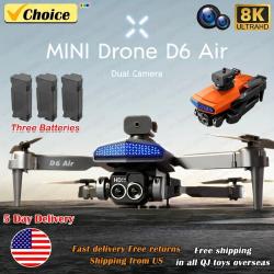 New D6 8K Drone Professional HD Dual Camera Optical Flow Localization 