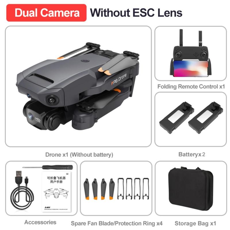 P8 RC Quadcopter with Camera 4K Dual Camera RC Drone with Function 4 S
