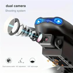 E99 PRO Drone with Flash Professional HD Dual Camera WIFI Obstacle Avo