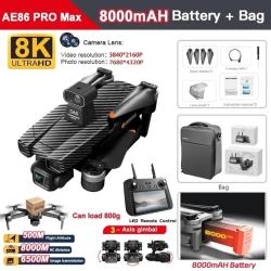 AE86 PRO MAX GPS Drone Professional 8K HD ESC Camera 5G FPV WiFi With 