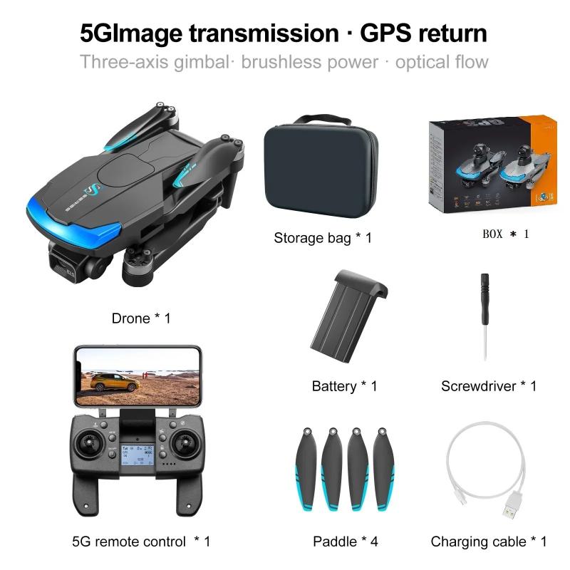 New S185 Professional Drone GPS Return 5G True 2.7K HD Dual-Camera Rem