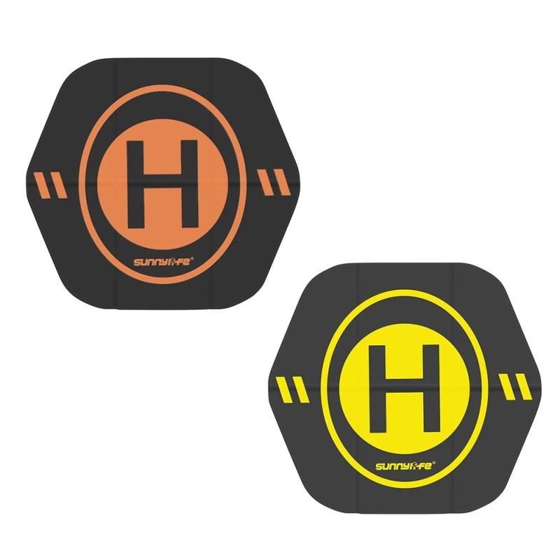 55cm Drone Foldable Landing Pad Double-sided Leather Aircraft Parking 