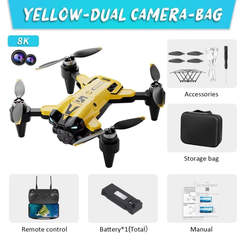 KBDFA New M5 Max Drone 8K Professinal 4K HD Camera Wide Angle Optical 