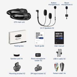 New 2023 Lexin GTX Intercom Bluetooth For Motorcycle Helmet Headset Su