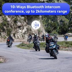 New 2023 Lexin GTX Intercom Bluetooth For Motorcycle Helmet Headset Su