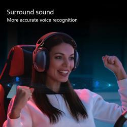 Wireless Gaming Headset 2.4GHz/BT 5.3/Wired Gaming Headphones with Noi