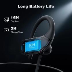 ‌Bluetooth Headphones, IPX7 Waterproof, 16H Playtime, Wireless Earbuds