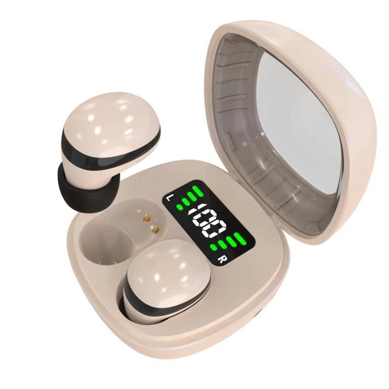 Beige Sleep Earbuds for Side Sleepers Invisible Smallest Wireless Blue