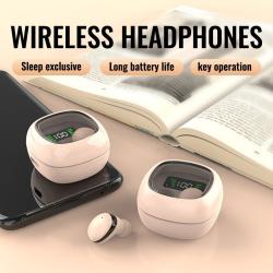 Beige Sleep Earbuds for Side Sleepers Invisible Smallest Wireless Blue