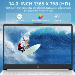 HP 14" Business Laptop,Intel Celeron N4120,16GB RAM,320GB Storage64GB 