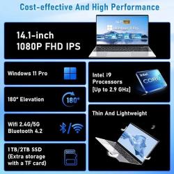 14.1'' Laptop Computer Windows 11 Intel Core i9 8950HK 16GB DDR4 1TB 2
