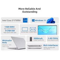 2025 Ultra Slim i7 Laptop Computer PC 14.1" intel Core i7-7500U Laptop