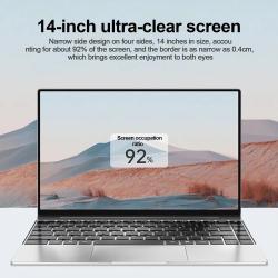 14.1"Ultra Slim Laptop 16GB RAM 2TB SSD Intel N3700 Notebook Gamer 192