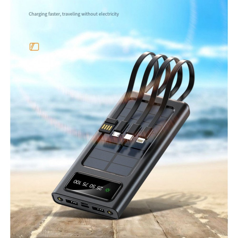 Multi-Port Solar Power Bank 10000mAh Universal Charging
