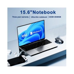 15.6"Laptop Intel Celeron N5095 notebook gamer 32GB RAM 2TB SSD Office