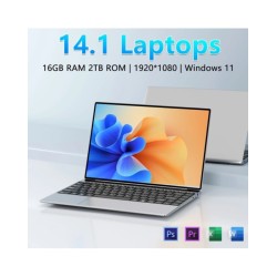 Ultra-Slim Laptop 14.1' FHD Anti-Glare Intel CPU 16 GB RAM 2 TB SSD Wi