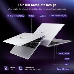 ACEMAGIC 15.6" Ultra Slim Laptop 16GB RAM 512GB SSD Intel N97 Notebook