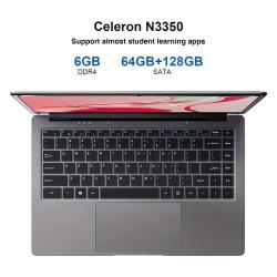 14 Inch Laptop Intel Celeron N3350 6GB RAM 64GB+128GB SSD Windows 10