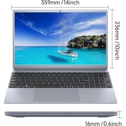 15.6 Inch Laptop J3710 8GB RAM 256GB SSD Windows 11 For Students And B