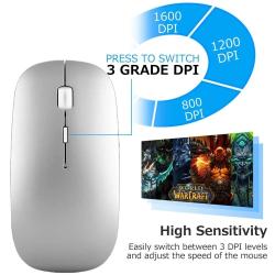 Bluetooth Keyboard Mouse Combo Ultra-Slim Mute Keycap Wireless Bluetoo