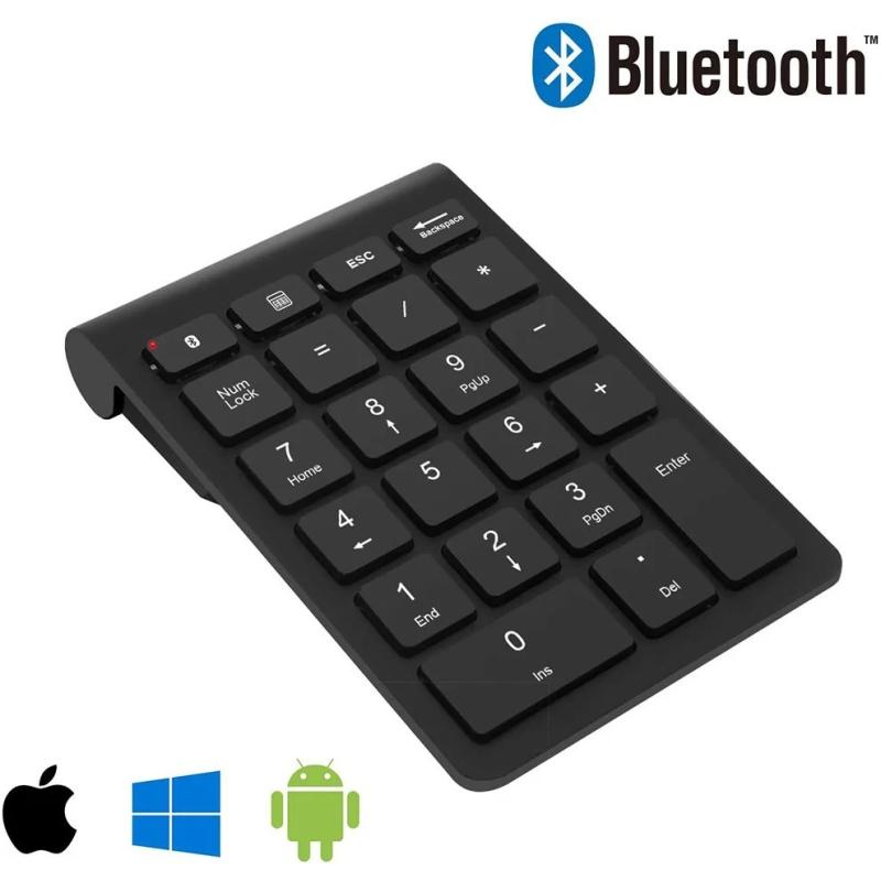 Bluetooth Wireless Numeric Keypad Portable Mini 22 Keys Number Keyboar