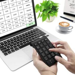 Bluetooth Wireless Numeric Keypad Portable Mini 22 Keys Number Keyboar