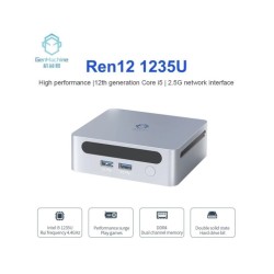 GenMachine Ren12 1235U Mini PC Intel 12th i5 1235U 10 cores lris Xe Gr
