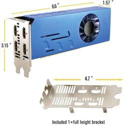 4GB Graphics Card GDDR5 Dual Slot 4HDMI Monitor Video Card 128-Bit PCI